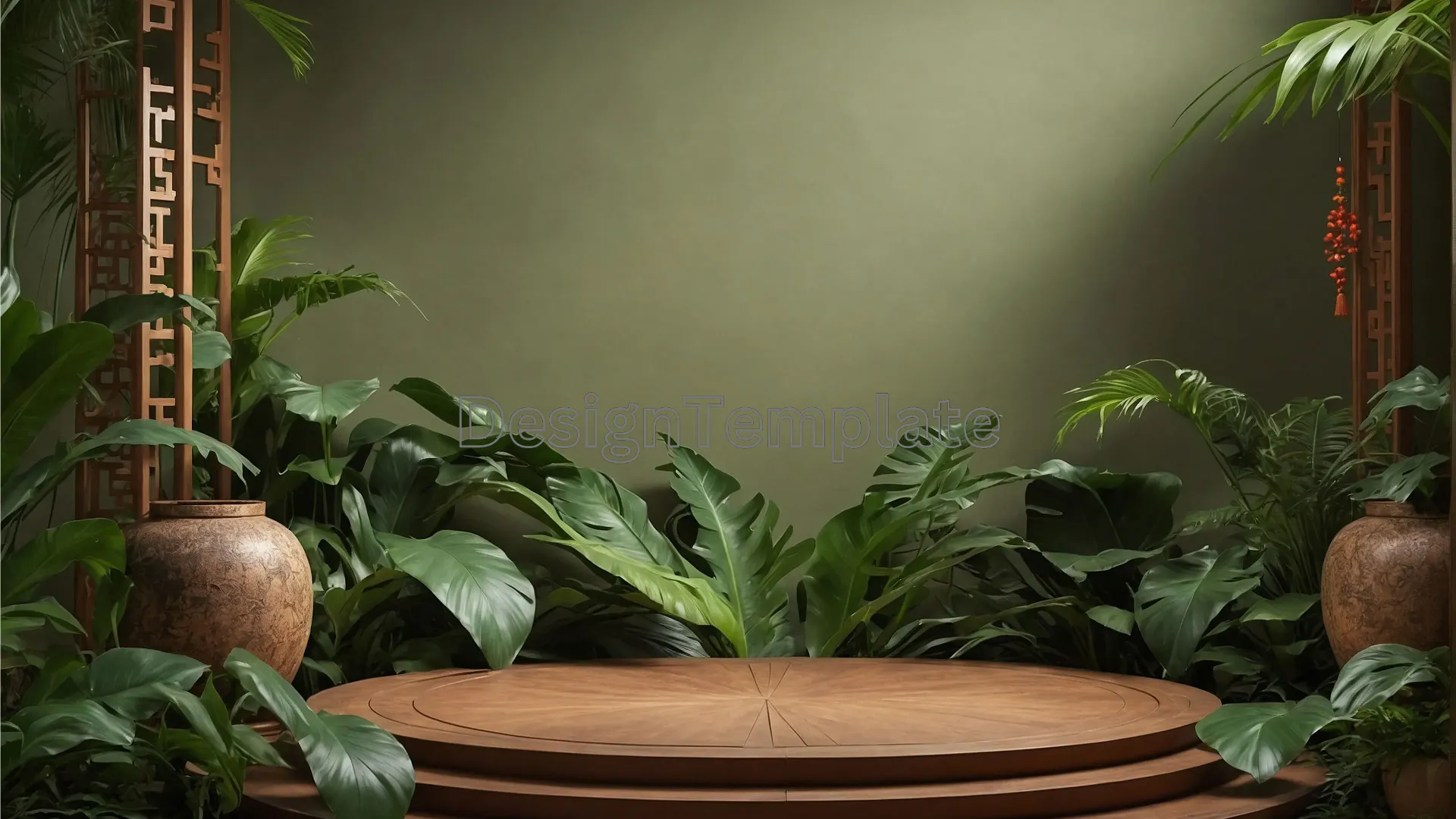 Verdant Plant Stage Background Photo PNG